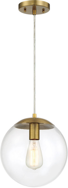 Craftmade 56891-SB Gaze Modern Satin Brass 10" Mini Pendant Lighting