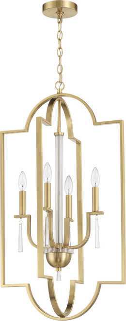 Craftmade 58234-SB Fortuna Modern Satin Brass Foyer Lighting