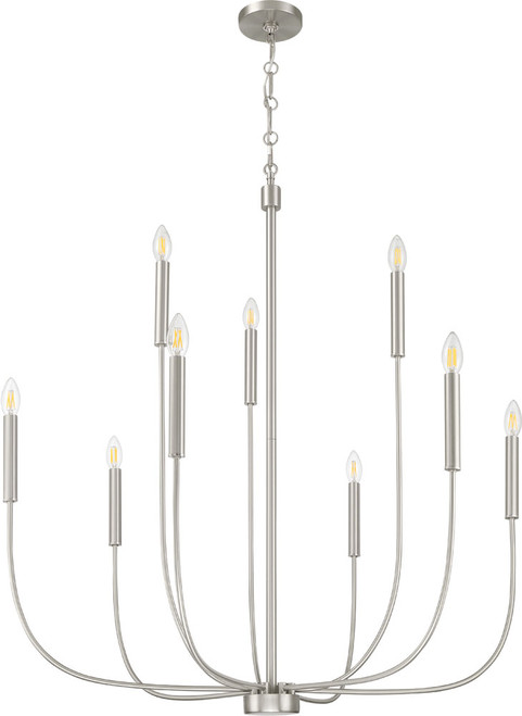 Craftmade 59829-BNK Traci Contemporary Brushed Polished Nickel Chandelier Lighting