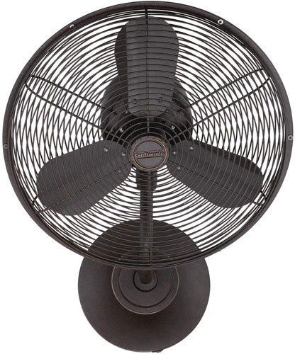 Craftmade BW116AG3-HW Bellows I Hard-Wired Aged Bronze Textured 14" Home Wall Fan