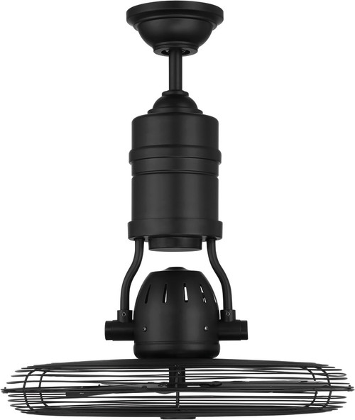 Craftmade BW321FB3 Bellows III Flat Black 18" Ceiling Fan