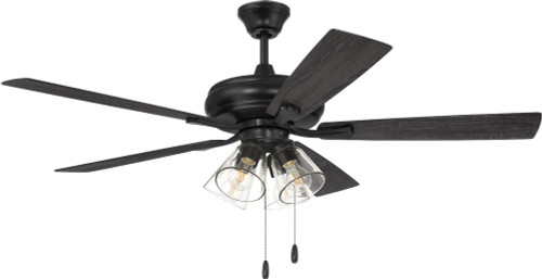 Craftmade ECF104FB5-FBGW Eos Modern Flat Black LED 52" Ceiling Fan