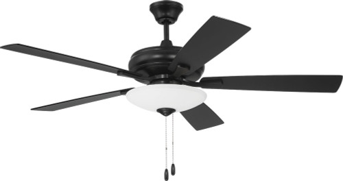 Craftmade ECF111FB5-FBGW Eos Modern Flat Black LED 52" Home Ceiling Fan