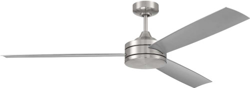 Craftmade INS62BNK3 Inspo Contemporary Brushed Polished Nickel 62" Home Ceiling Fan