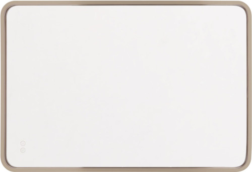 Craftmade MIR2403RRT-SB3C Monica Modern Satin Brass LED Wall Mounted Mirror