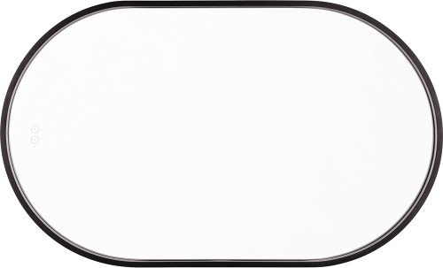 Craftmade MIR2405OVL-FB3C Rachel Modern Flat Black LED Wall Mirror