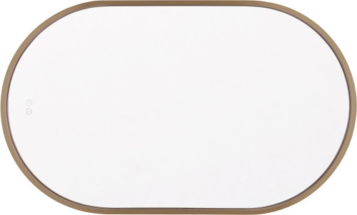 Craftmade MIR2405OVL-SB3C Rachel Contemporary Satin Brass LED Wall Mounted Mirror