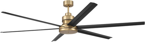 Craftmade MND72SBFB6 Mondo 72" Modern Satin Brass/Flat Black Home Ceiling Fan