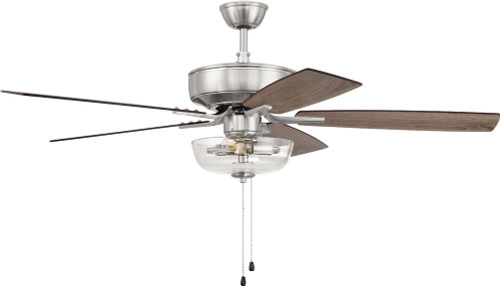 Craftmade P101BNK5-52DWGWN Pro Plus 101 Contemporary Brushed Polished Nickel LED 52" Home Ceiling Fan