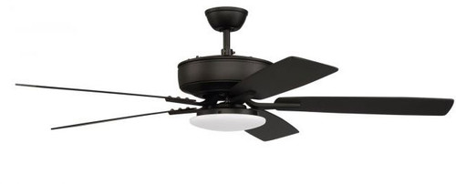 Craftmade P112FB5-52FBGW Pro Plus 112 Slim Contemporary Flat Black LED 52" Ceiling Fan