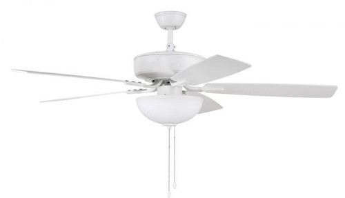 Craftmade P211W5-52WWOK Pro Plus 211 White Bowl Modern White 52" Home Ceiling Fan