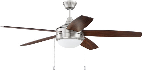 Craftmade PHA52BNK5 Phaze 5 Blade Brushed Polished Nickel Ceiling Fan