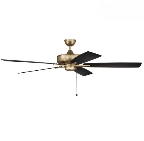 Craftmade S60SB5-60BWNFB Super Pro 60" Fan Contemporary Satin Brass Home Ceiling Fan