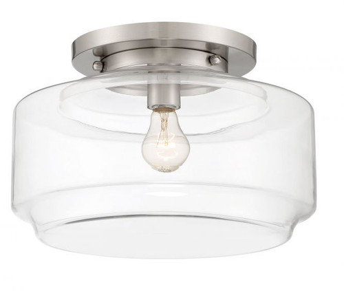 Craftmade X3114-BNK Peri Modern Brushed Polished Nickel 14" Ceiling Lighting