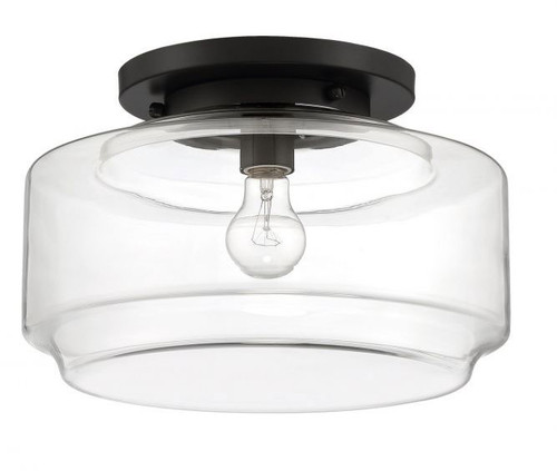 Craftmade X3114-FB Peri Contemporary Flat Black 14" Overhead Lighting Fixture