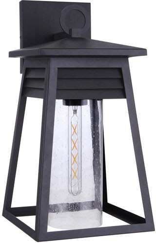 Craftmade ZA2724-TB Becca Textured Matte Black Outdoor 10" Wall Sconce Light