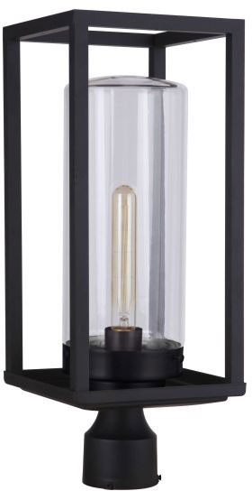 Craftmade ZA4825-MN Neo Modern Midnight Outdoor Lamp Post Light Fixture