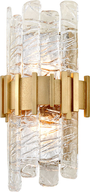 Corbett 256-12 Ciro Contemporary Silver Leaf Lamp Sconce