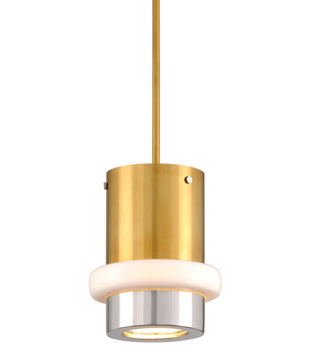 Corbett 300-41 Beckenham Contemporary Vintage Polished Brass And Nickel 8" Drop Lighting