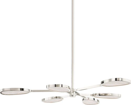 Corbett 338-06-BN Beirut Modern Burnished Nickel LED Lighting Chandelier