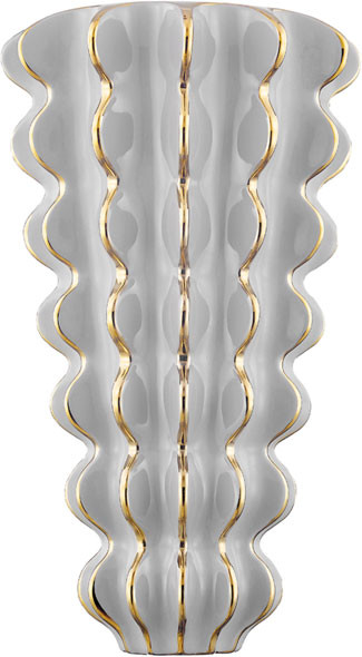 Corbett 394-02-CGG Esperanza Contemporary Ceramic Gloss Gray Wall Lighting Sconce