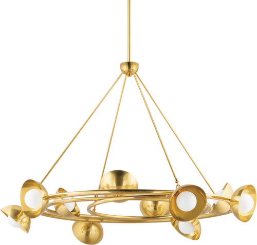 Corbett 403-10-VB Oraibi Contemporary Vintage Brass Chandelier Light