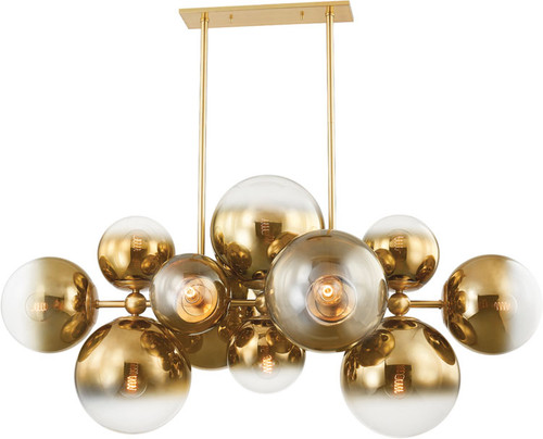 Corbett 427-56-VPB Kyoto Contemporary Vintage Polished Brass Island Lighting