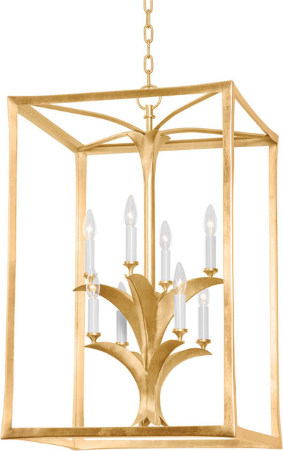 Corbett 435-47-VGL/GL Bergamo Vintage Gold Leaf 21" Foyer Light Fixture