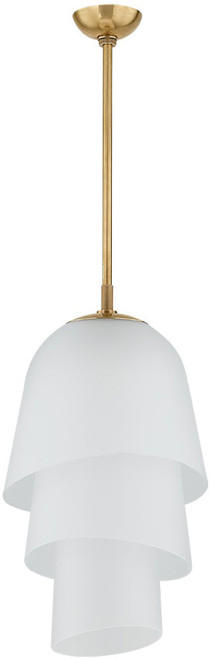 Corbett 470-13-VB Hela Modern Vintage Brass Ceiling Pendant Light