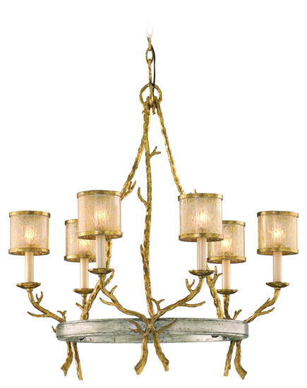 Corbett 66-06-VGL/SSL Parc Royale 6 Light Rustic Chandelier