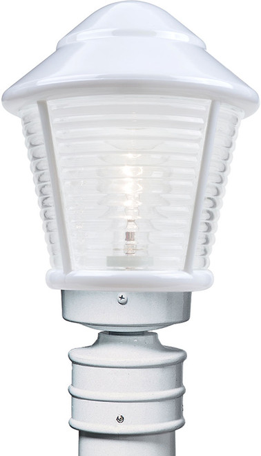 Costaluz 310053-POST-FR 3100 Series Contemporary White Frosted Outdoor Post Lighting