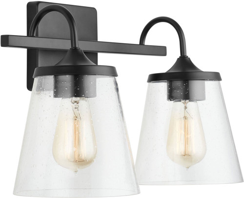 Capital Lighting 139122MB-496 20 Matte Black 2-Light Vanity Light Fixture
