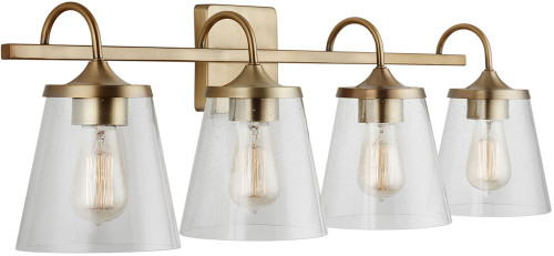 Capital Lighting 139142AD-496 20 Aged Brass 4-Light Vanity Lighting