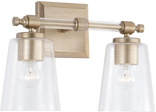 Capital Lighting 144821BS-523 Breigh Contemporary Brushed Champagne 4-Light Bath Lighting Sconce
