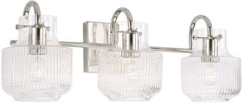Capital Lighting 145131PN Nyla Modern Polished Nickel 2-Light Lighting For Bathroom