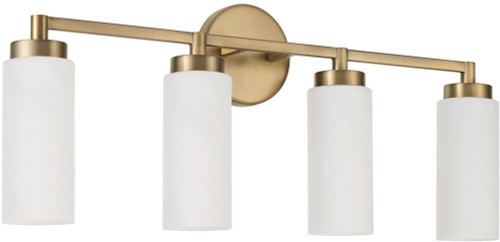 Capital Lighting 151741AD Alyssa Modern Aged Brass 4-Light Bathroom Wall Sconce