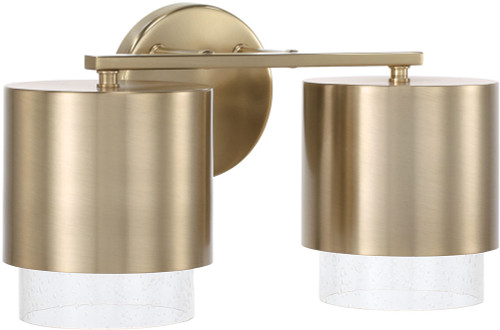 Capital Lighting 153021MA-549 Weller Contemporary Matte Brass 2-Light Vanity Lighting
