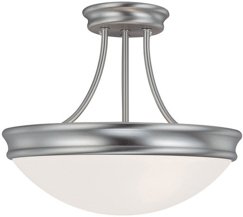 Capital Lighting 2037MN Matte Nickel Semi-Flush Flush Mount Light Fixture