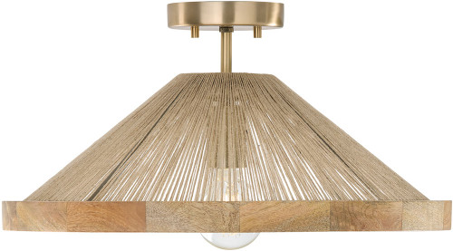 Capital Lighting 252811MA Maya Contemporary Matte Brass Flush Lighting