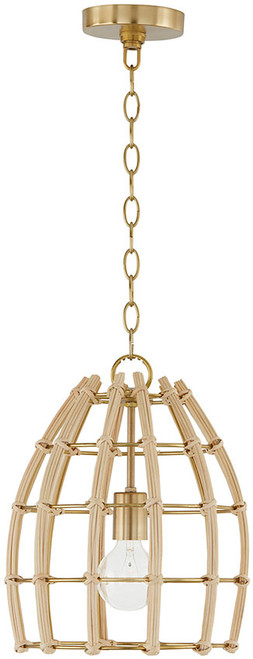 Capital Lighting 344111MA Wren Contemporary Matte Brass Drop Lighting Fixture