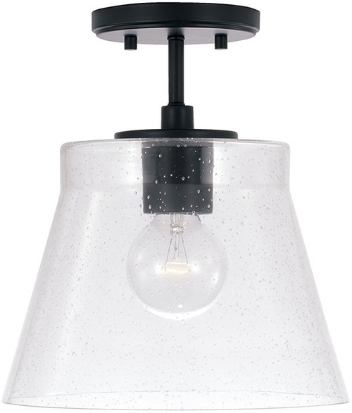 Capital Lighting 346912MB Baker Contemporary Matte Black 7" Mini Overhead Light Fixture