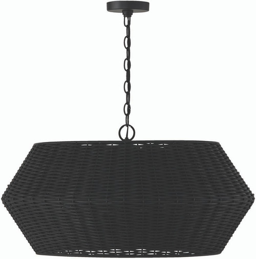 Capital Lighting 347861MB Boca Modern Matte Black Pendant Lighting Fixture