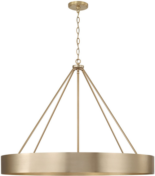 Capital Lighting 453061MA Weller Contemporary Matte Brass 36" Pendant Hanging Light