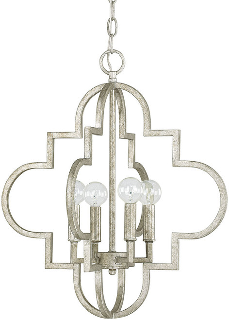 Capital Lighting 4541AS Ellis Antique Silver Ceiling Light Pendant