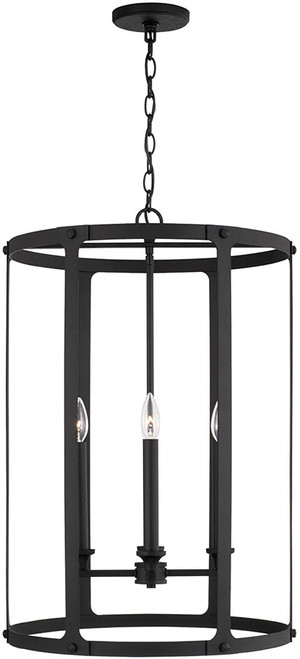 Capital Lighting 544941BI Brennen Contemporary Black Iron Entryway Light Fixture