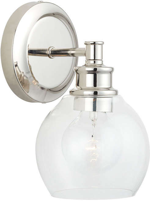 Capital Lighting 621111PN-426 Mid-Century Polished Nickel Wall Light Fixture