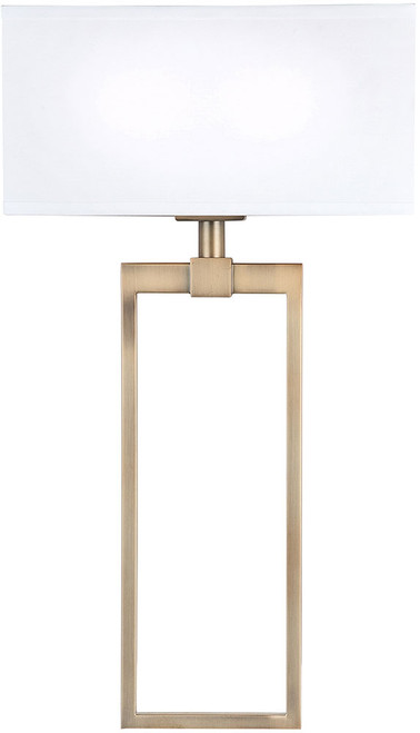 Capital Lighting 633321AD Contemporary Aged Brass Wall Light Sconce