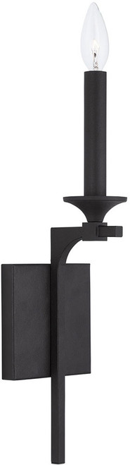 Capital Lighting 637311BI Clint Black Iron Lighting Sconce