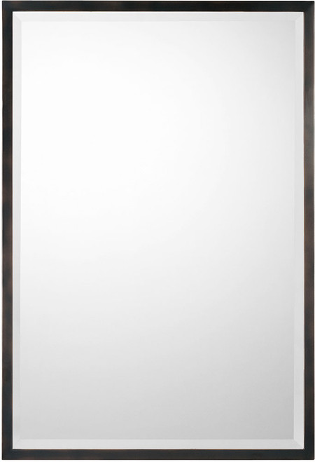 Capital Lighting 736104MM Mirror Contemporary Matte Black Wall Mounted Mirror