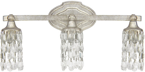 Capital Lighting 8523AS-CR Blakely Antique Silver 3-Light Vanity Lighting